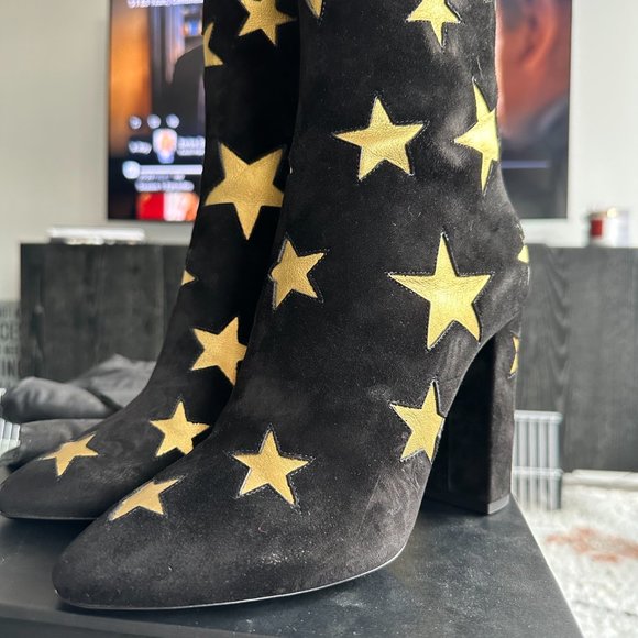 Brand New, Never Worn Saint Laurent Lou Star Boots, size 40.5/10.5US, 100mm heel - Picture 7 of 11